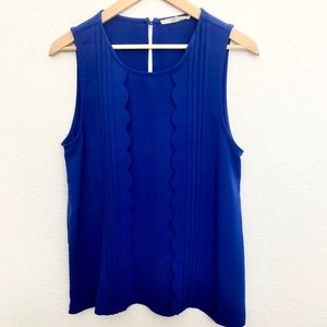 Royal blue 41 Hawthorn shell with scallop detail